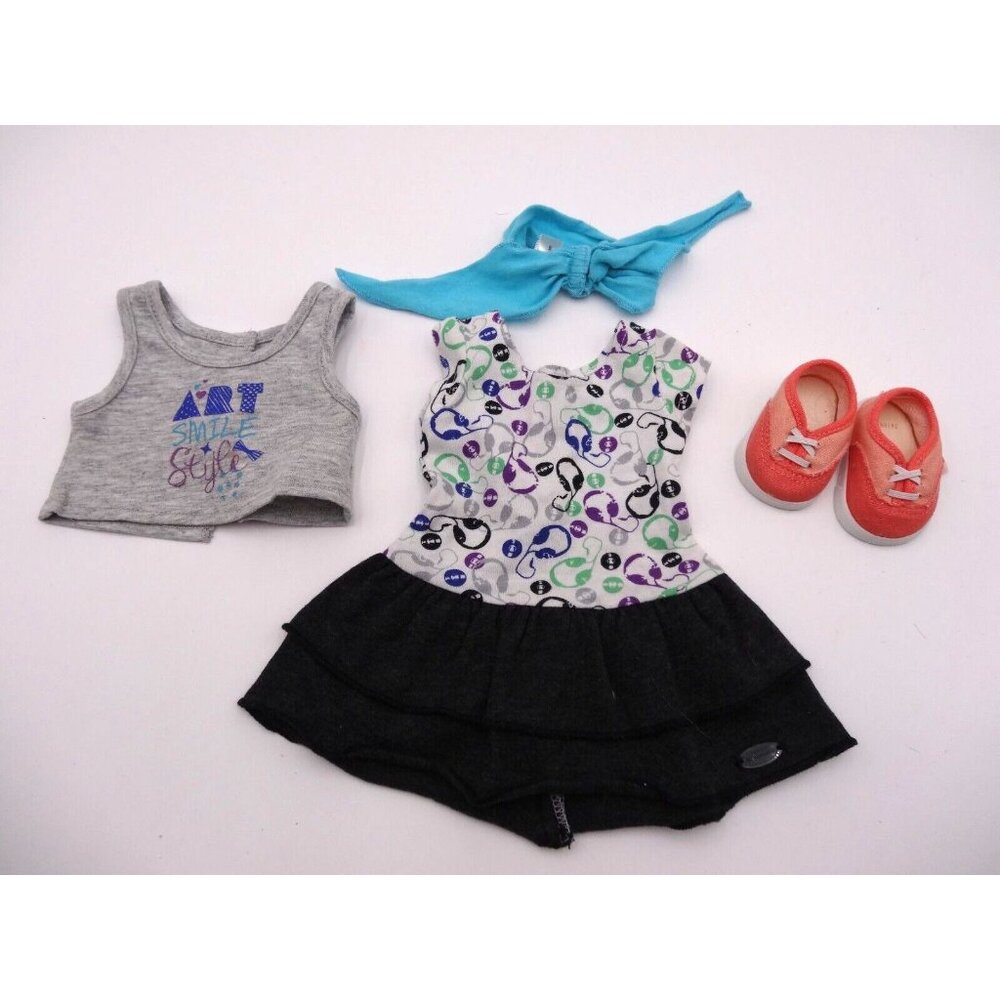 American Girl Z YANG Z's Sightseeing 18" Doll Outfit Dress Top Scarf Shoes - Picture 9 of 16